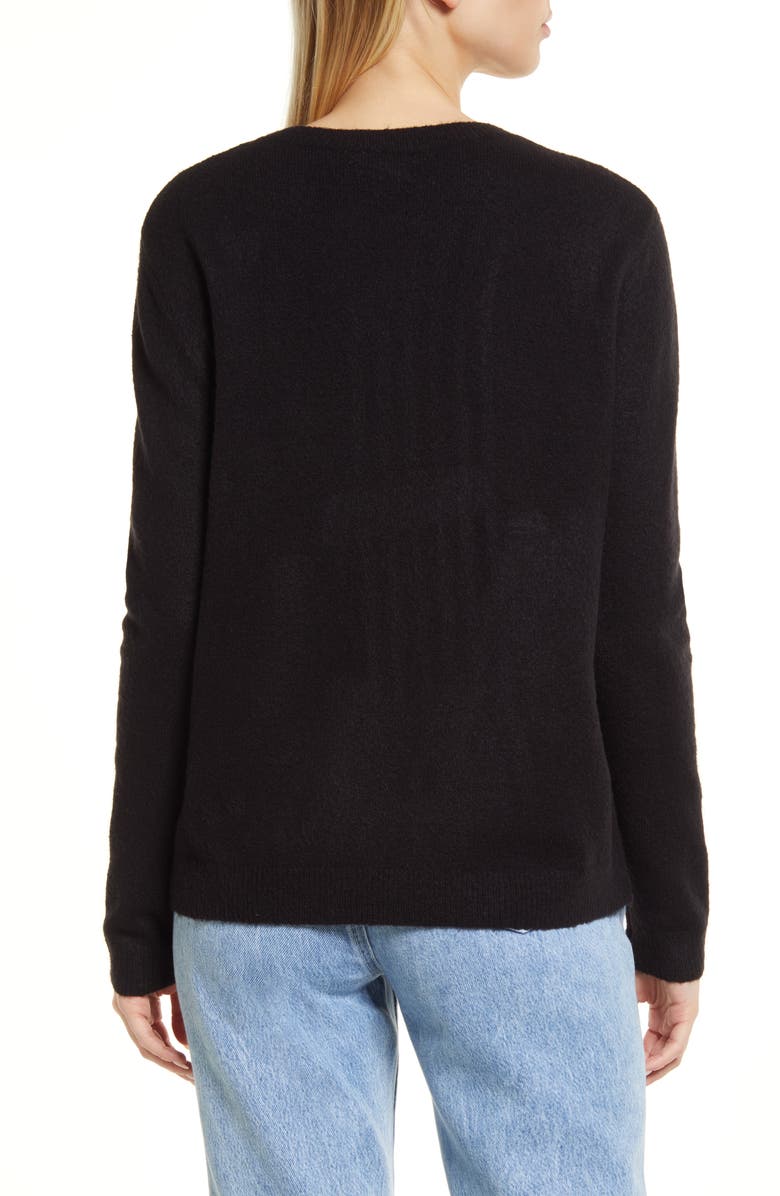 Caslon<sup>®</sup> Cozy Crewneck Sweater, Alternate, color,