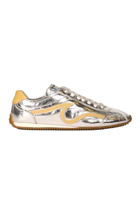LightWave metallic leather trainers