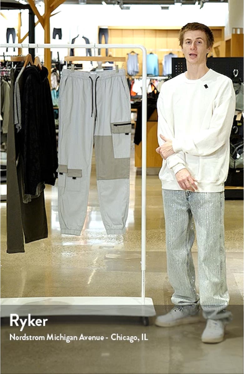 Men's Colorblock Ripstop Cargo Joggers, sales video thumbnail