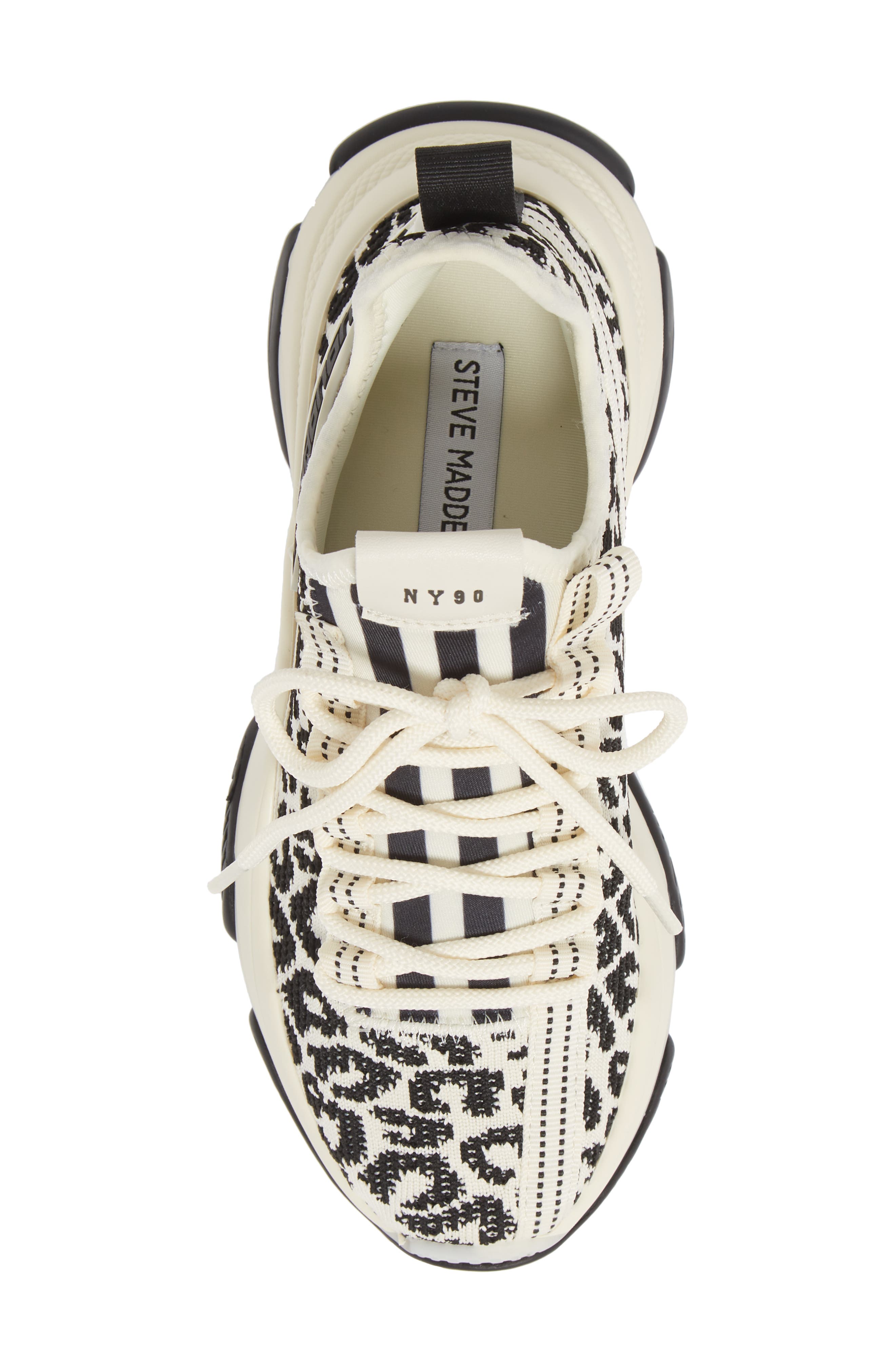 Steve Madden Maxima Monochrome Knit Sneaker, Alternate, color, Leopard