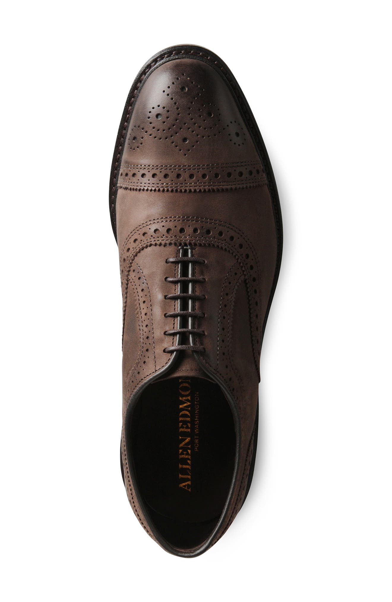 Strandmok Cap Toe Oxford, Alternate, color, BROWN