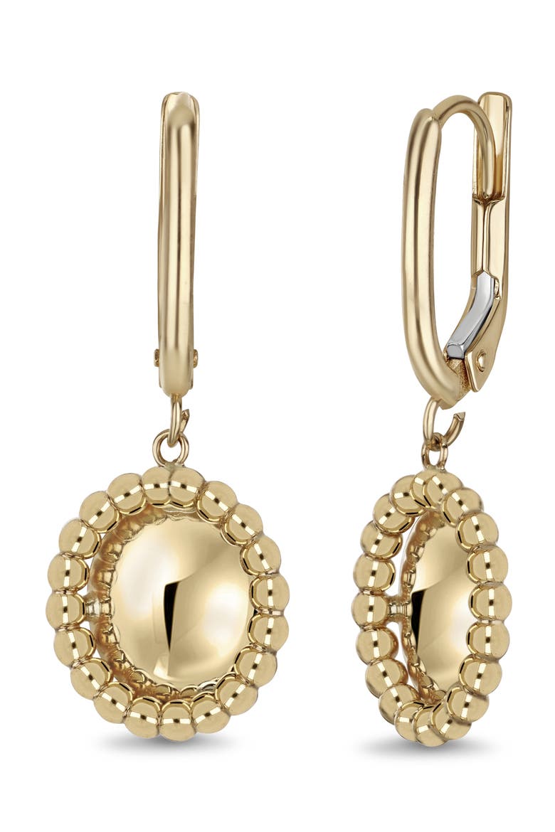 14K Gold Drop Earrings, Main, color, 14K YELLOW GOLD