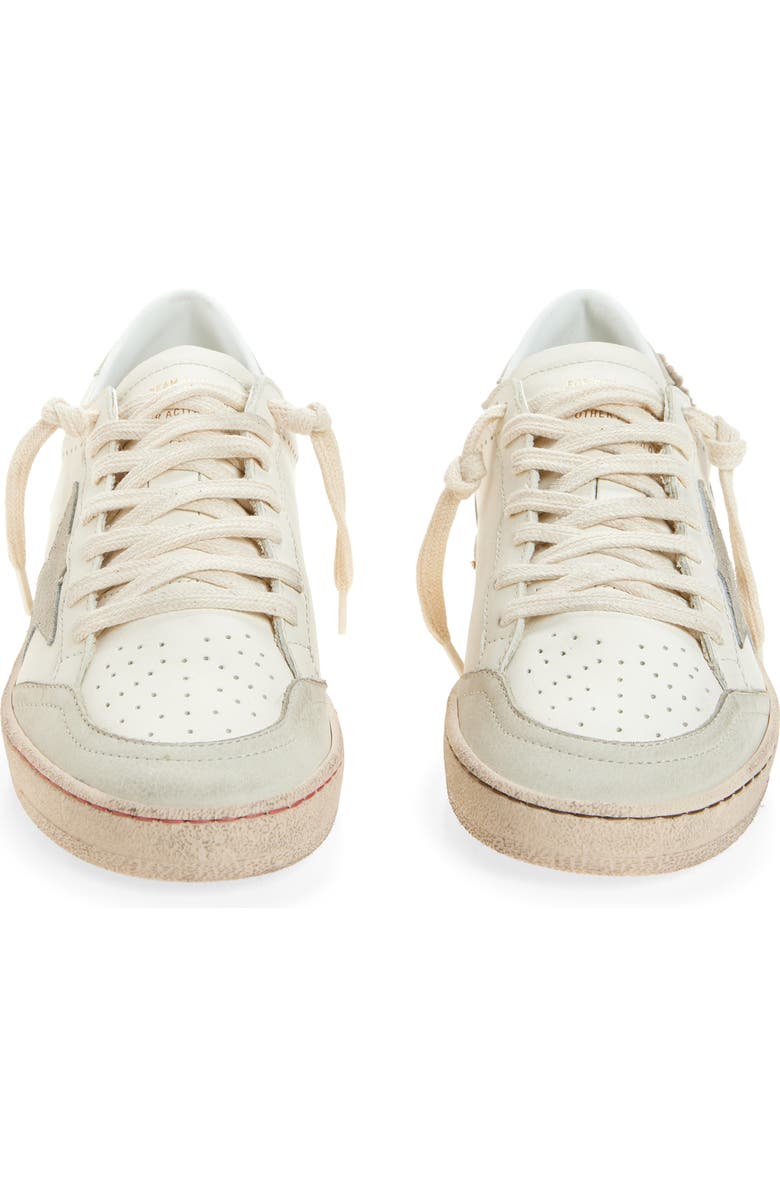 Golden Goose Ball Star Sneaker, Alternate, color, Buttercream/ White/ Platinum