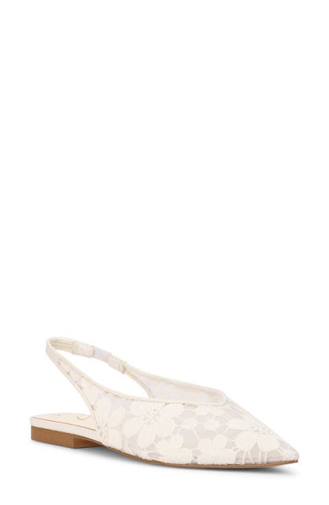 Mezzah Slingback Pointed Toe Flat (Women)