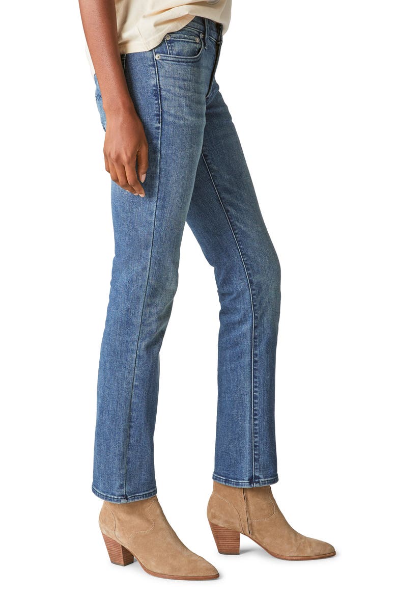 Sweet Straight Mid Rise Straight Leg Jeans, Alternate, color, GEMINI