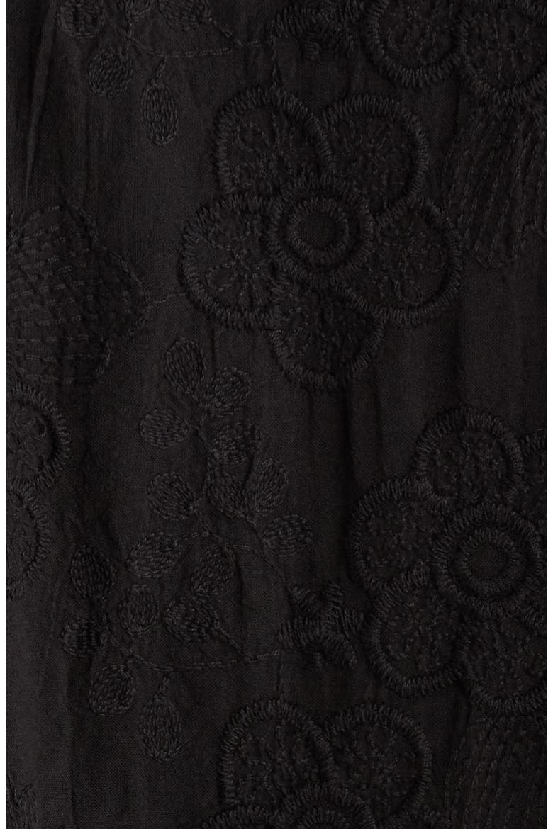 Floral Camp Shirt, Alternate, color, BLACK