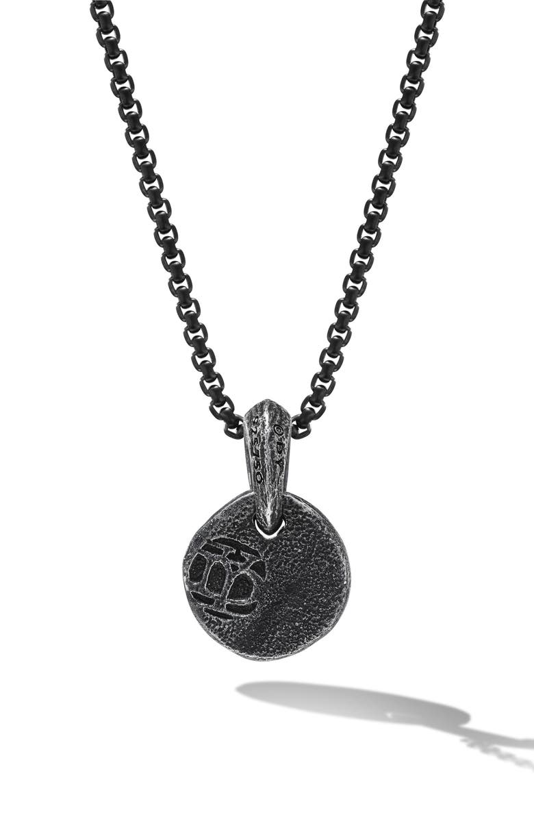 David Yurman Shipwreck Coin Amulet in Sterling Silver with 18K Yellow Gold, Alternate, color, 
