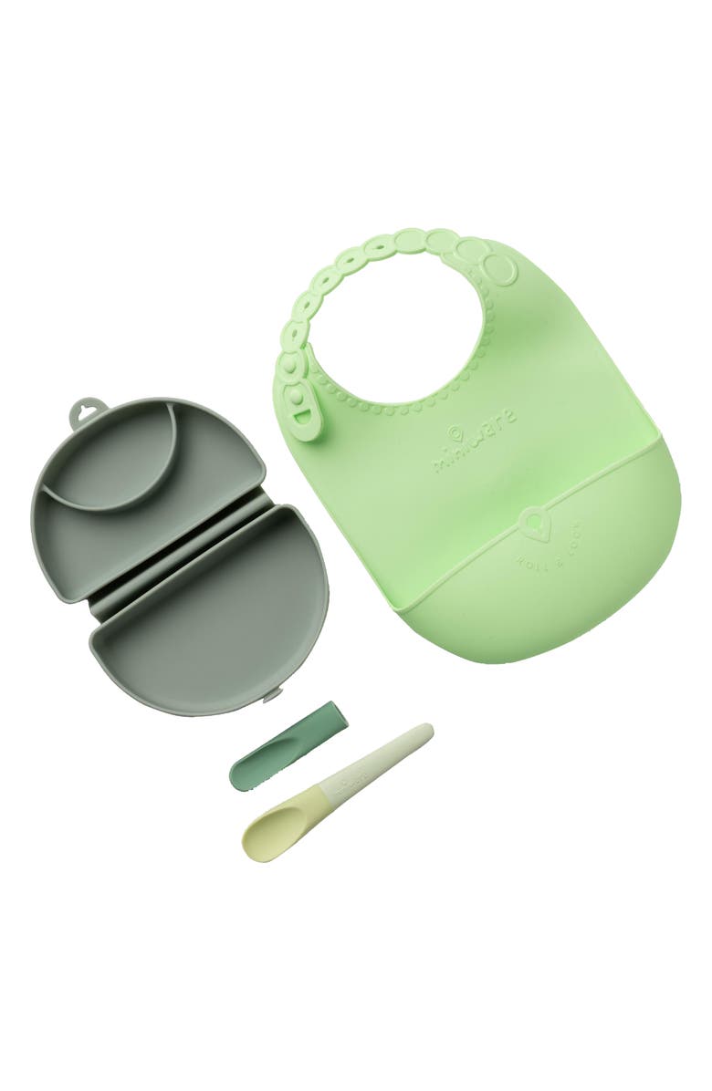 Miniware Sili Mini Go Portable Meal Set, Alternate, color, Green Energy