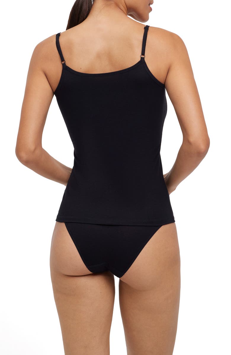 Falke Daily Climate Cotton Blend Camisole, Alternate, color, Black