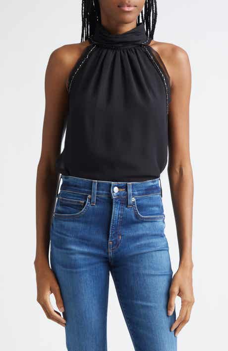 Veronica Beard Tanisha Sleeveless Silk Top