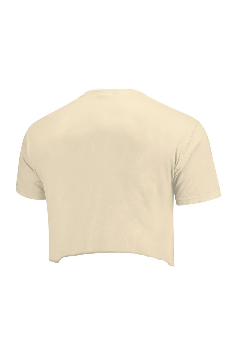 Women's Natural ECU Pirates Comfort Colors Baseball Cropped T-Shirt, Alternate, color, Natural