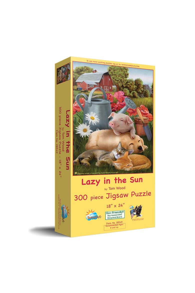Lazy in the Sun 300 piece Jigsaw Puzzle for Adults, Main, color, Multicolor