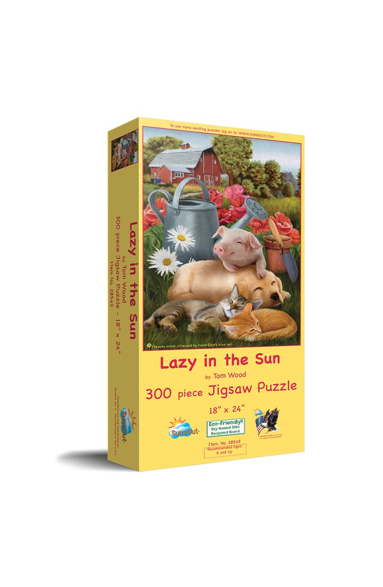 Sunsout Lazy in the Sun 300 piece Jigsaw Puzzle for Adults, Main, color, Multicolor