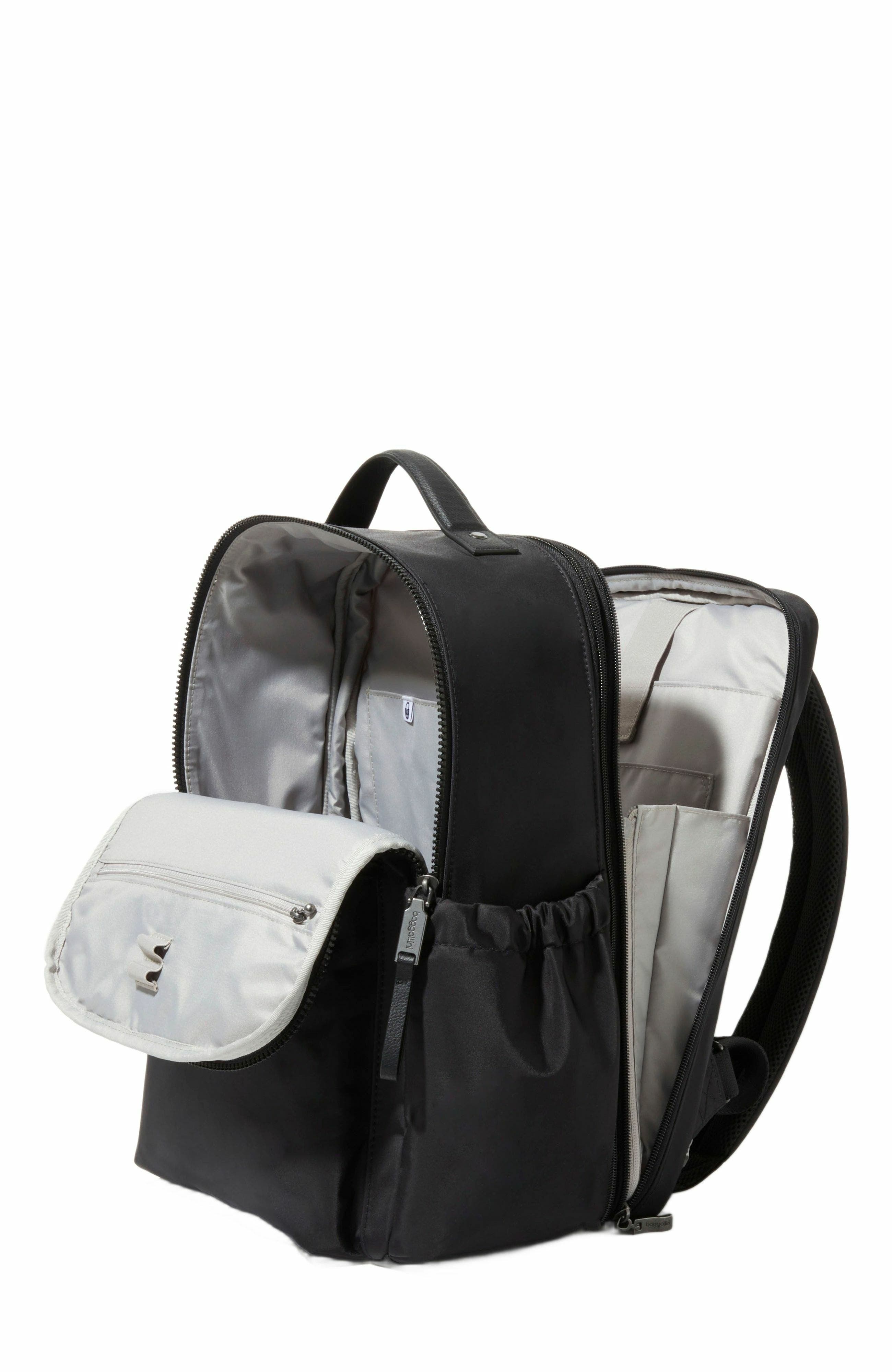 BAGGALLINI Tribeca Expandable Laptop Backpack, Alternate, color, Black Twill