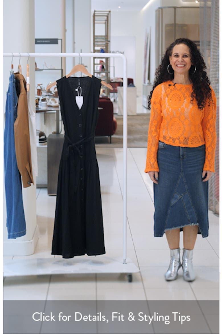 Zamore Sleeveless Tie Waist Midi Dress video
