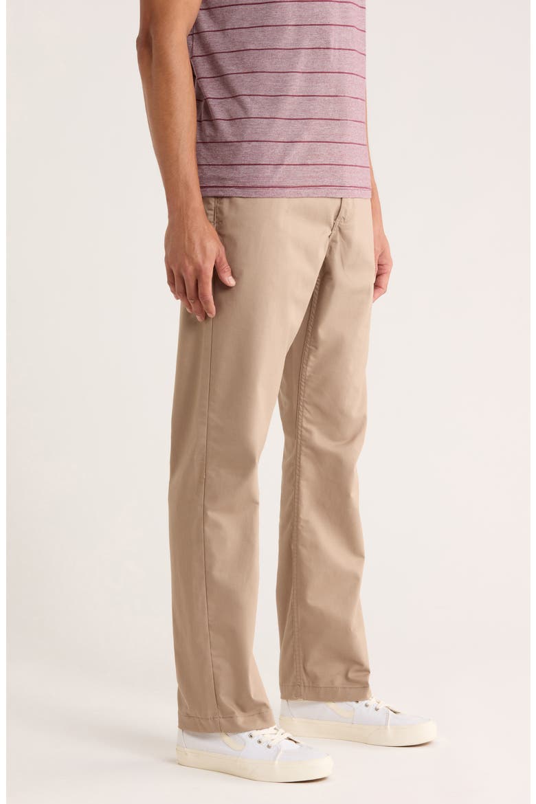 Authentic Relaxed Flat Front Stretch Chinos, Alternate, color, DESERT TAUPE