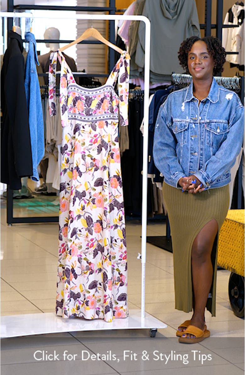 Linen Blend Maxi Sundress, sales video thumbnail