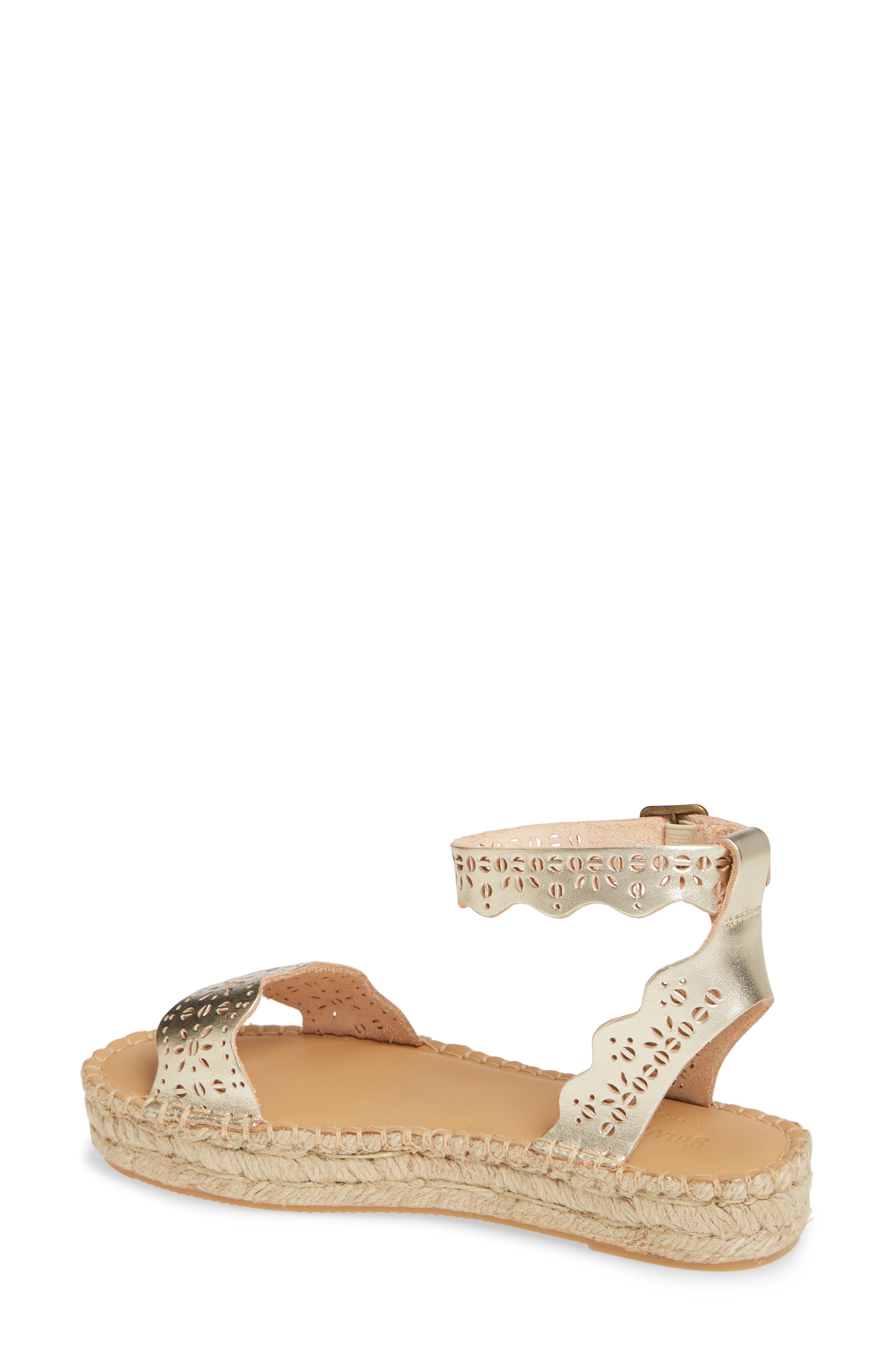 Soludos Cadiz Wave Platform Ankle Strap Sandal, Alternate, color, 