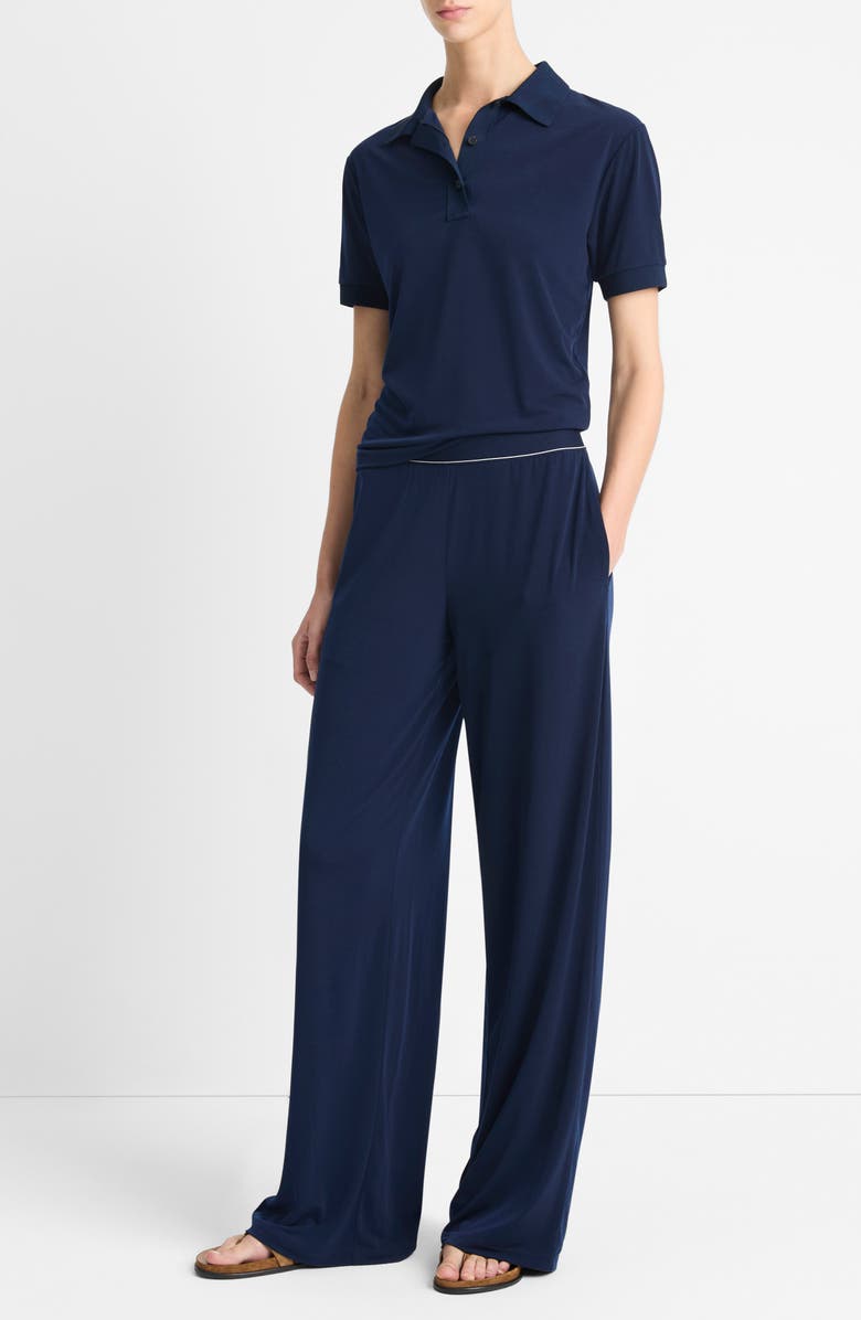 Vince Pull-On Jersey Pants, Alternate, color, Navy