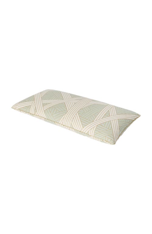Missoni Home Nastri 30x60 Cm Cushion With Stitching In Green