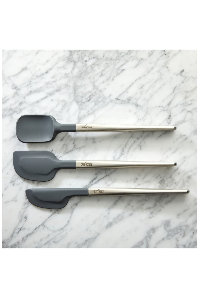 3-Piece Spatula Set, Alternate, color, GRAY