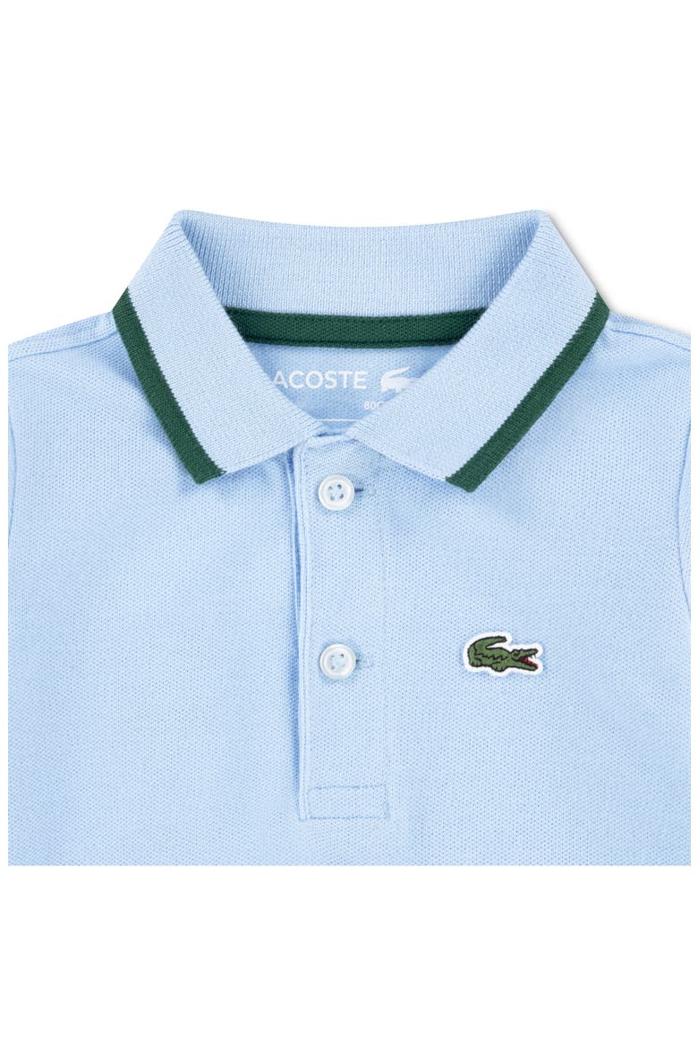 Polo Collar Stretch Cotton Piqué Romper, Alternate, color, PANORAMA