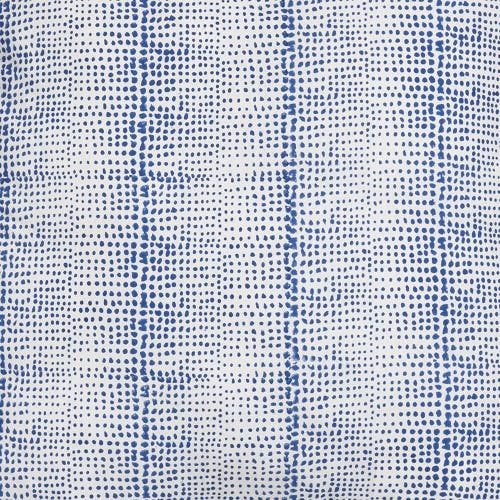 Tag Blue Irregular Dot Block Cotton Throw Pillow Removable Insert In Blue