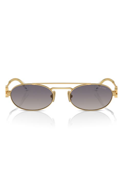 53mm Oval Sunglasses
