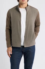 Johnston & Murphy Brushed Twill Full Zip Jacket