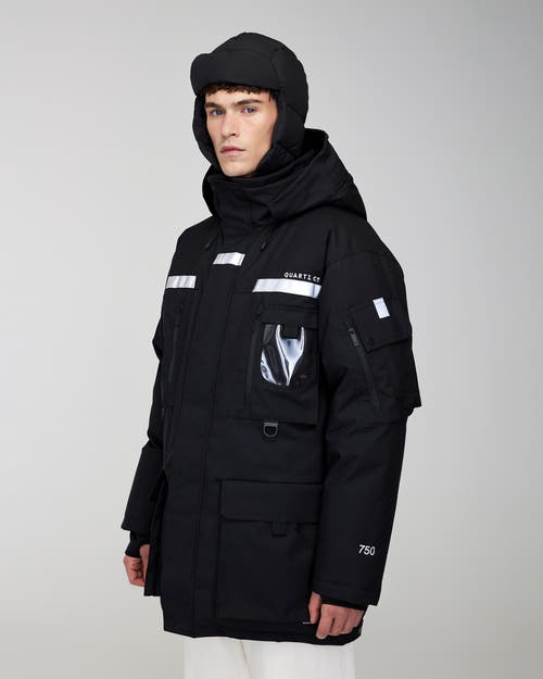 Quartz Co. Vostok 3.0 | Hooded Down Expedition Jacket In Black