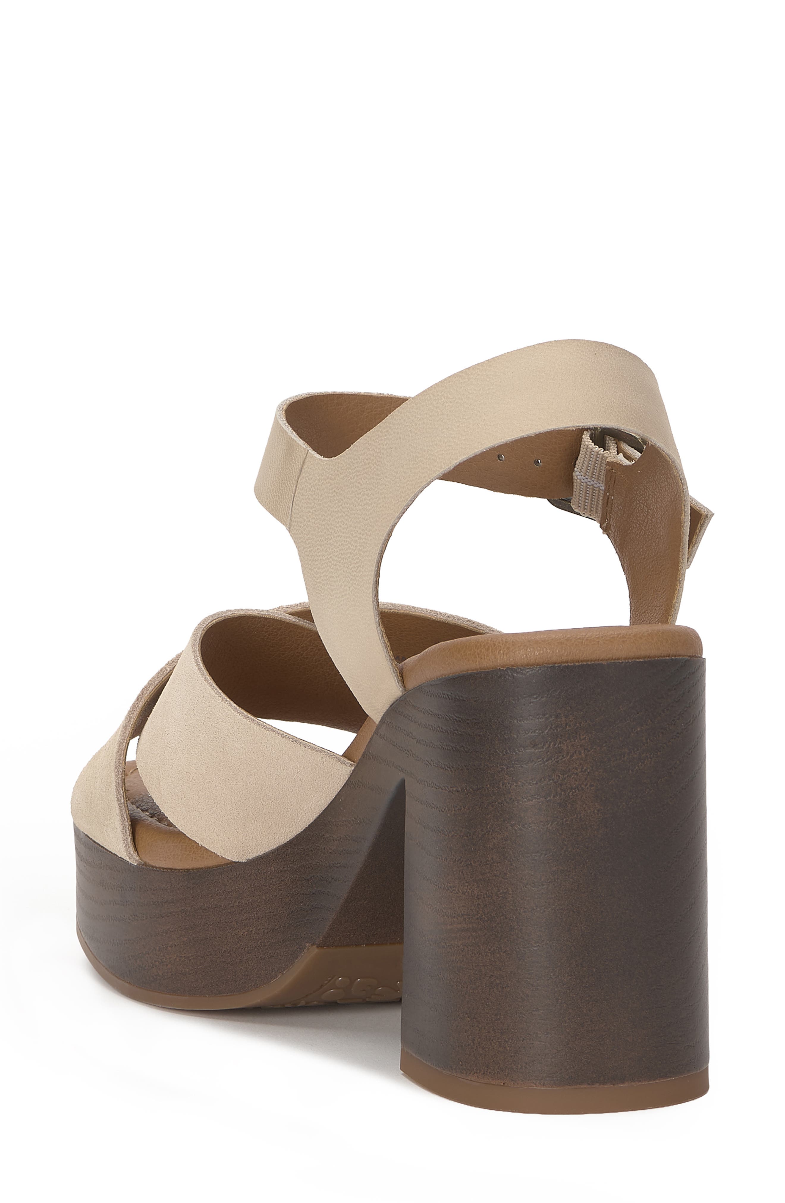 Lucky Brand Carsen Platform Sandal, Alternate, color, Cannellini