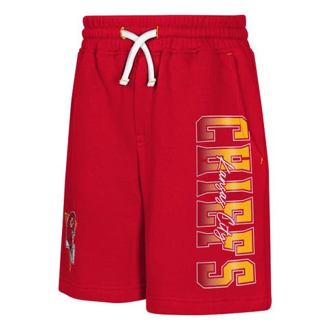 Youth Outerstuff  Red Kansas City Chiefs Audible Fleece Shorts
