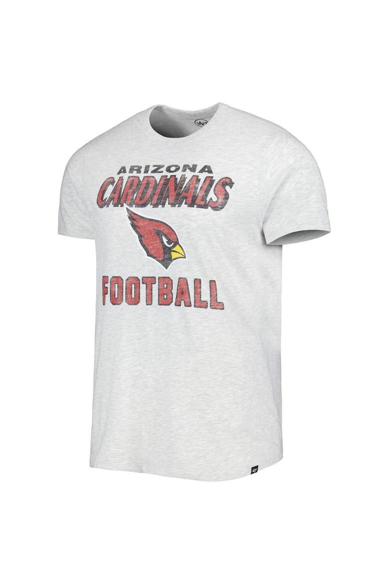 Men's '47 Heathered Gray Arizona Cardinals Dozer Franklin Lightweight T-Shirt, Alternate, color, Gray