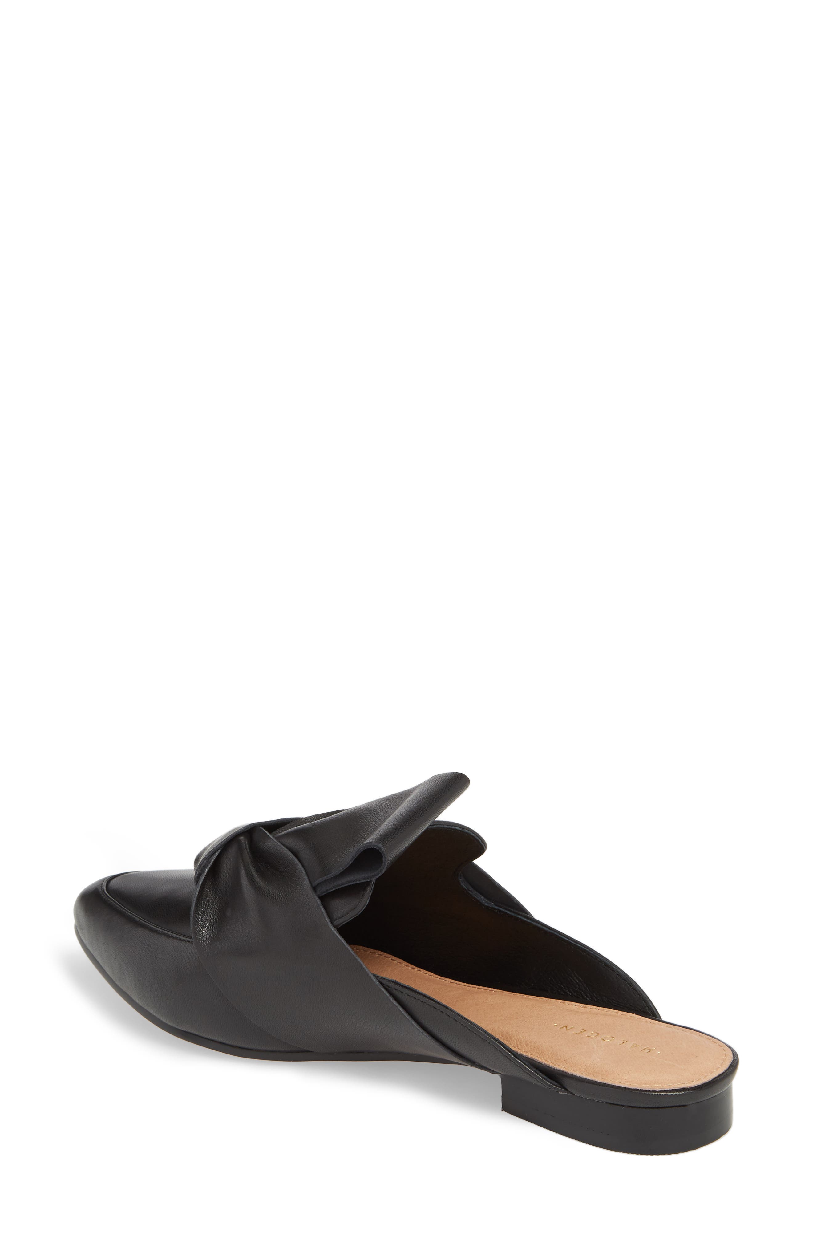Coral Mule, Alternate, color, BLACK LEATHER