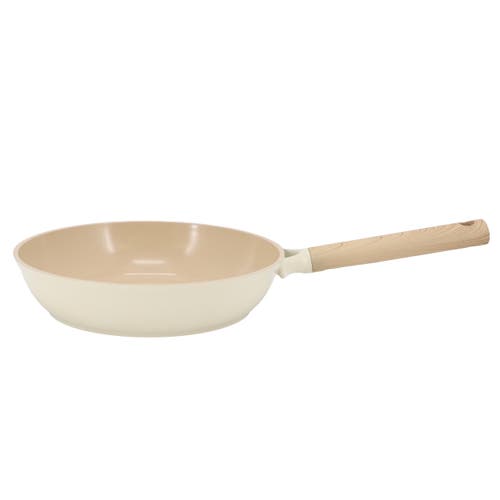Gibson Elite Folkstone 10 Inch Ceramic Nonstick Cast Aluminum Frypan In Beige In Neutral