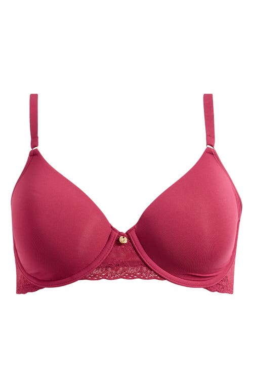 Natori Bliss Perfection Underwire Contour Bra In Red