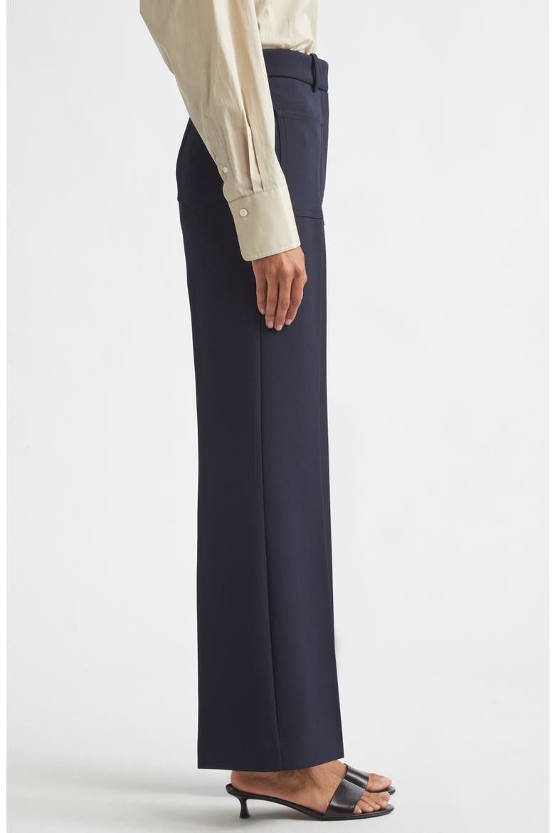 Priya High Waist Flare Leg Pants, Alternate, color, NAVY