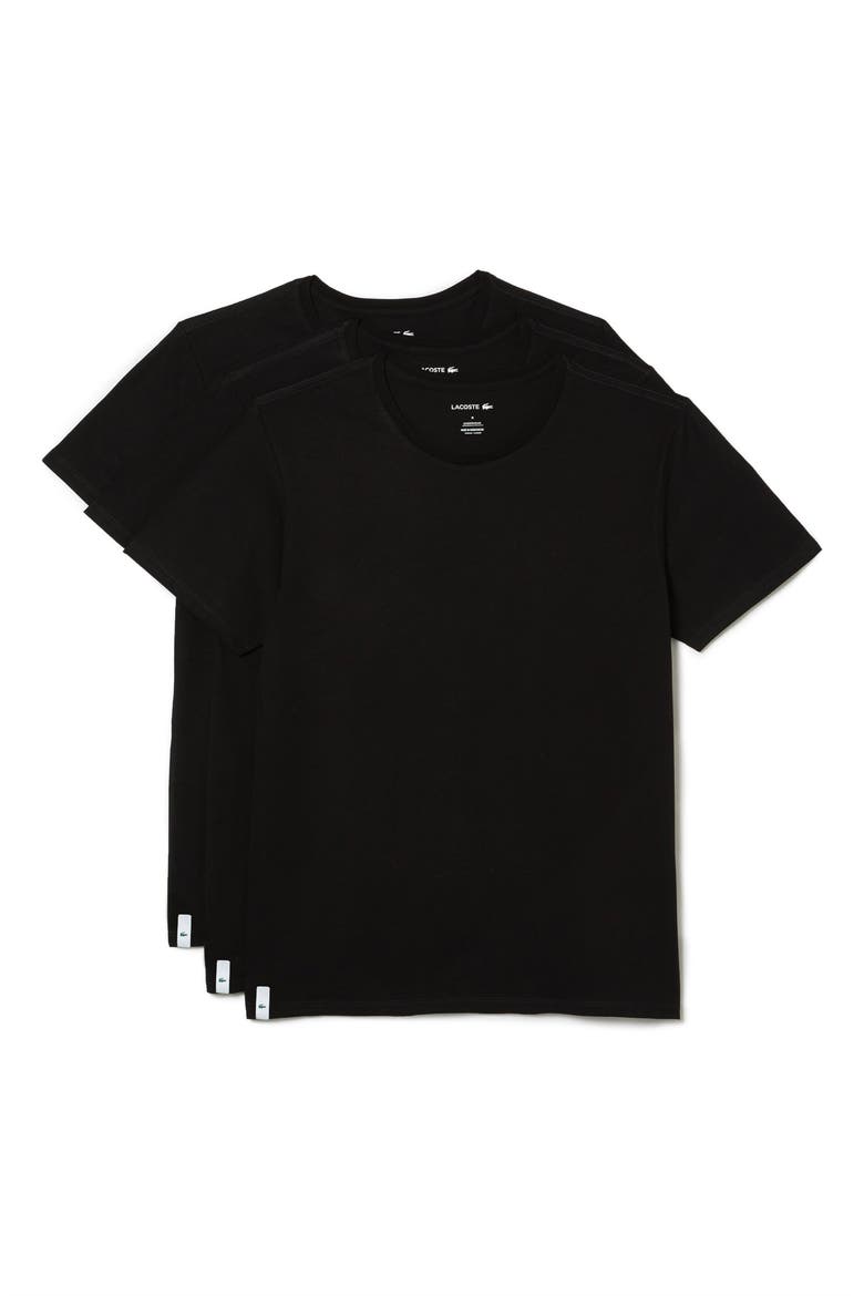 3-Pack Essentials Crewneck T-Shirts, Main, color, BLACK