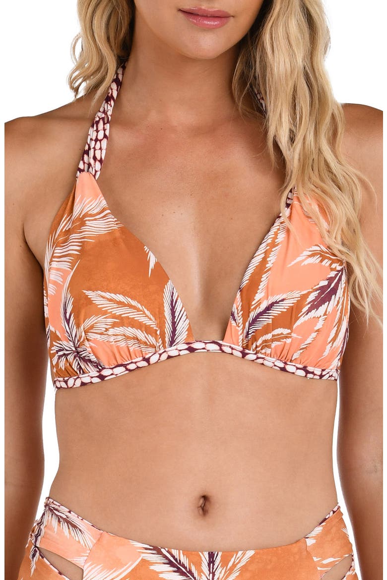 Sandy Cove Reversible Bikini Top, Main, color, SIENNA