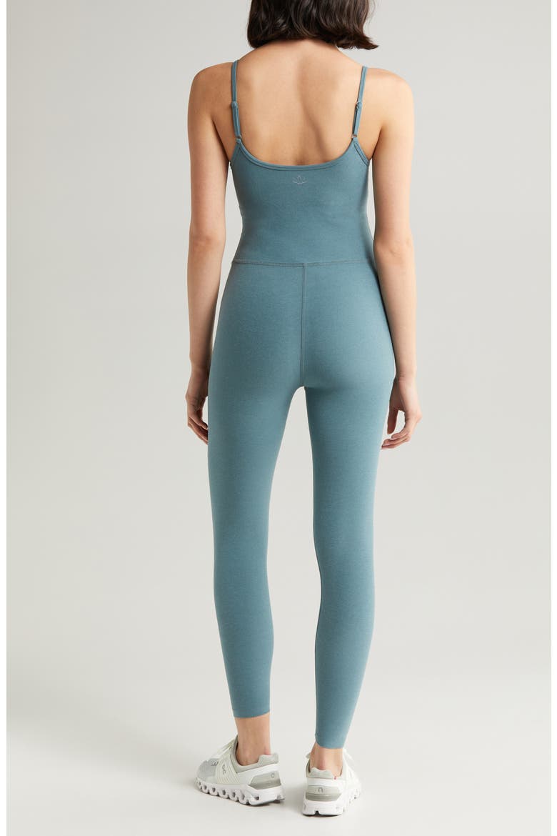 Uplevel Space Dye Midi Jumpsuit, Alternate, color, STORM HEATHER