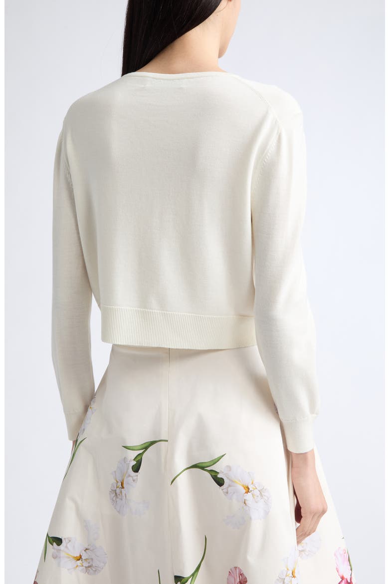 Embroidered Cardigan, Alternate, color, IVORY