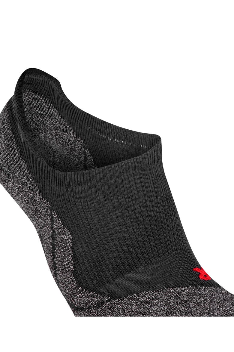 RU3 Comfort Invisible Running Socks, Alternate, color, Black-Mix