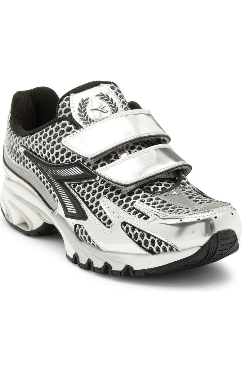 Diadora Gender Inclusive Mythos Propulsion 280 Strap Sneaker, Main, color, Silver Dd/ Black