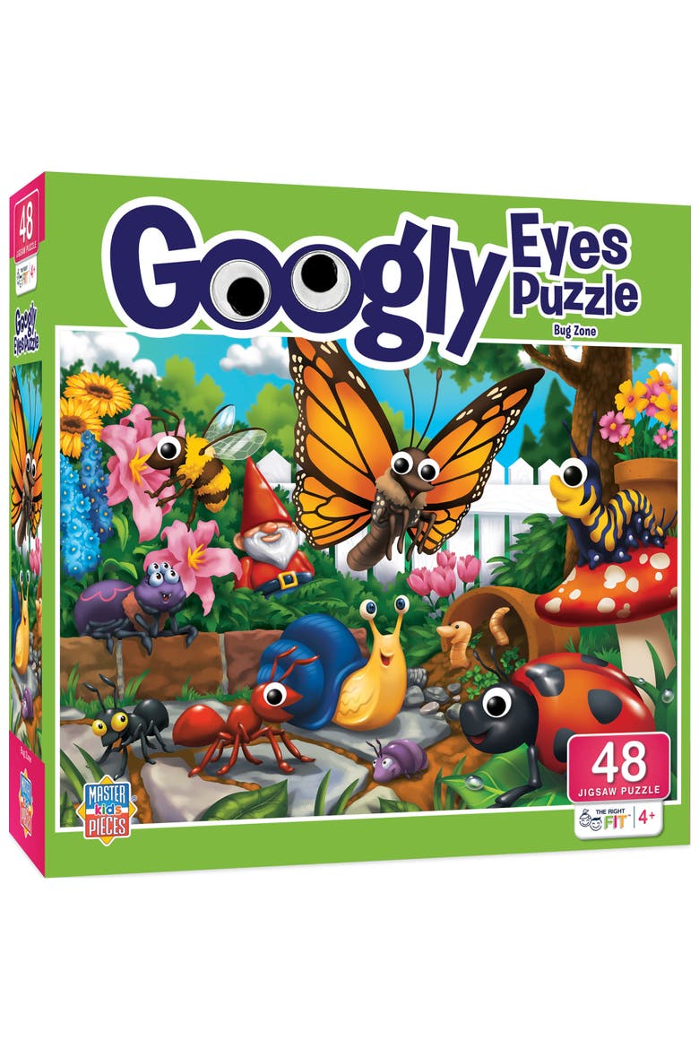 Googly Eyes Bug Zone 48 Piece Puzzle, Main, color, Multicolor