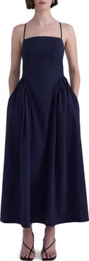 Pistola Sadee Cotton Poplin Midi Dress