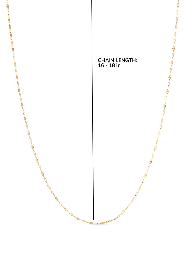 Solid Yellow Gold - Sparkle Link Chain Necklace, Alternate, color, Gold