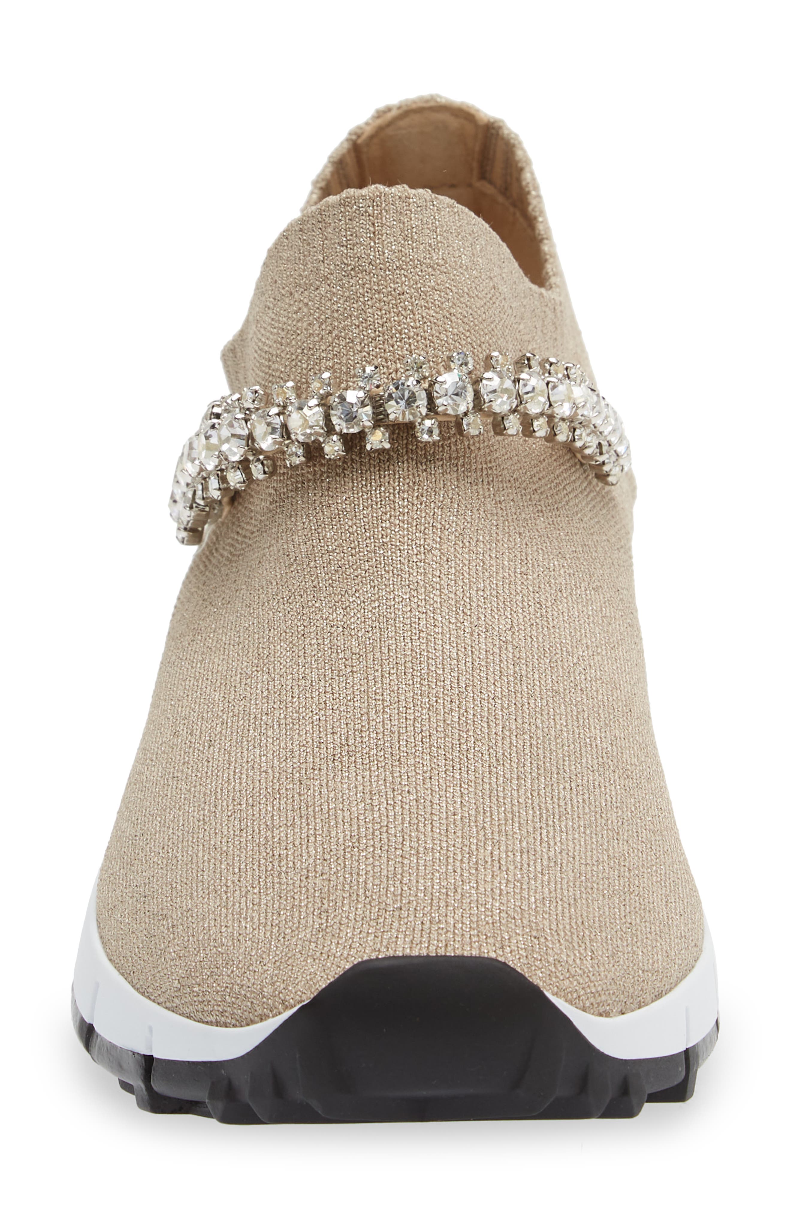 Jimmy Choo Verona Crystal Embellished Knit Sneaker, Alternate, color, 
