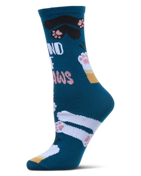 Big Kid's Round Of Appaws Greeting Card Crew Socks