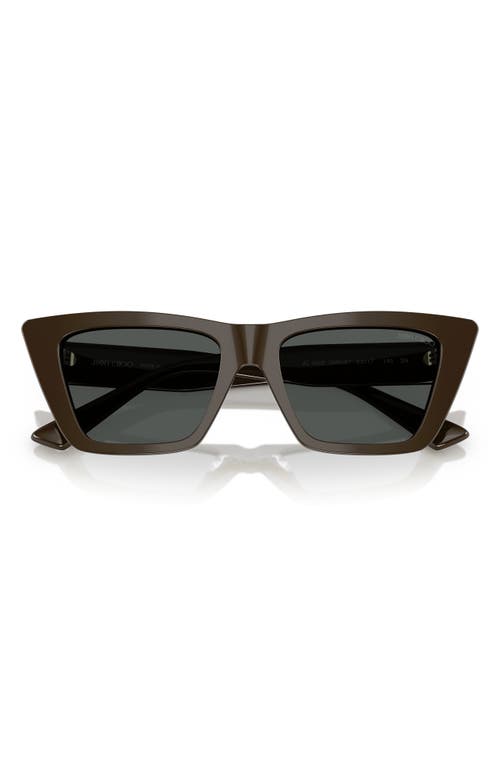 Jimmy Choo 53mm Cat Eye Sunglasses In Caper Green