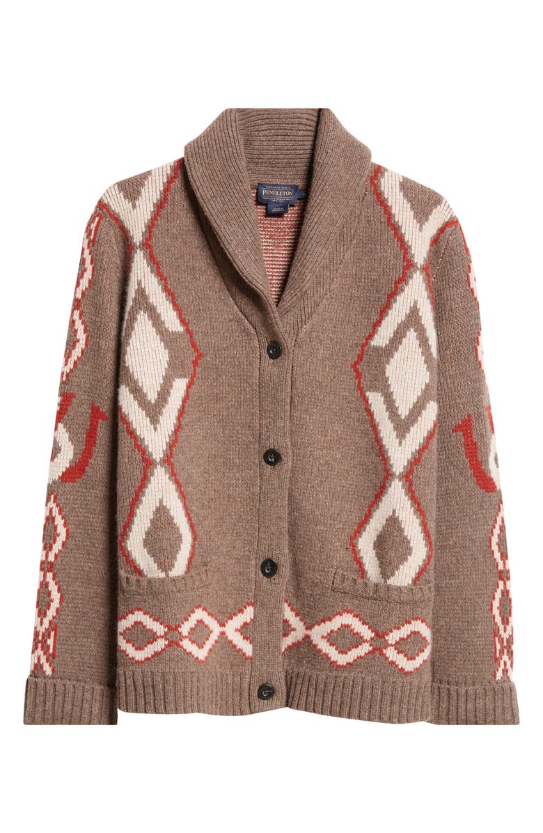 Pendleton Heritage Lambswool Cardigan, Alternate, color, 